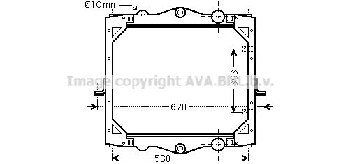 AVA QUALITY COOLING radiatorius, variklio aušinimas DF2041